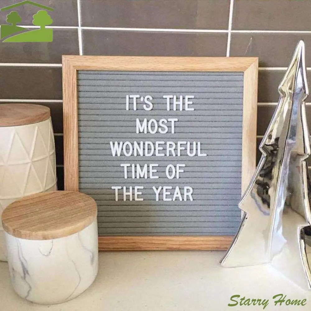 

Photo Props Decorative Baby Alphabet Board Multipurpose Creative Wooden Shooting Props Multicolor Felt Message Board Felt Cloth