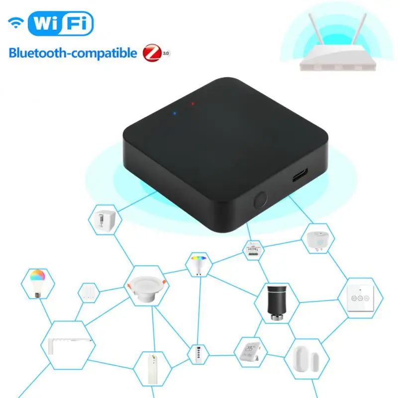 Tuya wielo -- tryb bramy Smart Gateway ZigBee 3.0 Mesh Bluetooth centrum WorkWith Tuya Smart życie rodzinne App sterowania głosem za pośrednictwem Alexa google Home