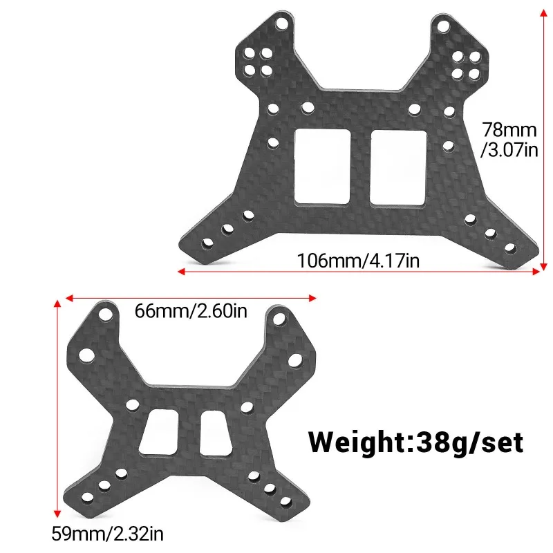

Передние и задние амортизаторы TYPHON из углеродного волокна 1/8 6s W175