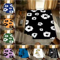 D-Denim Tears Inspired Carpet for Living Room Teenager Room Decor Bedside Sofa Soft Area Rug Coffee Table Floor Mat Lounge Rug