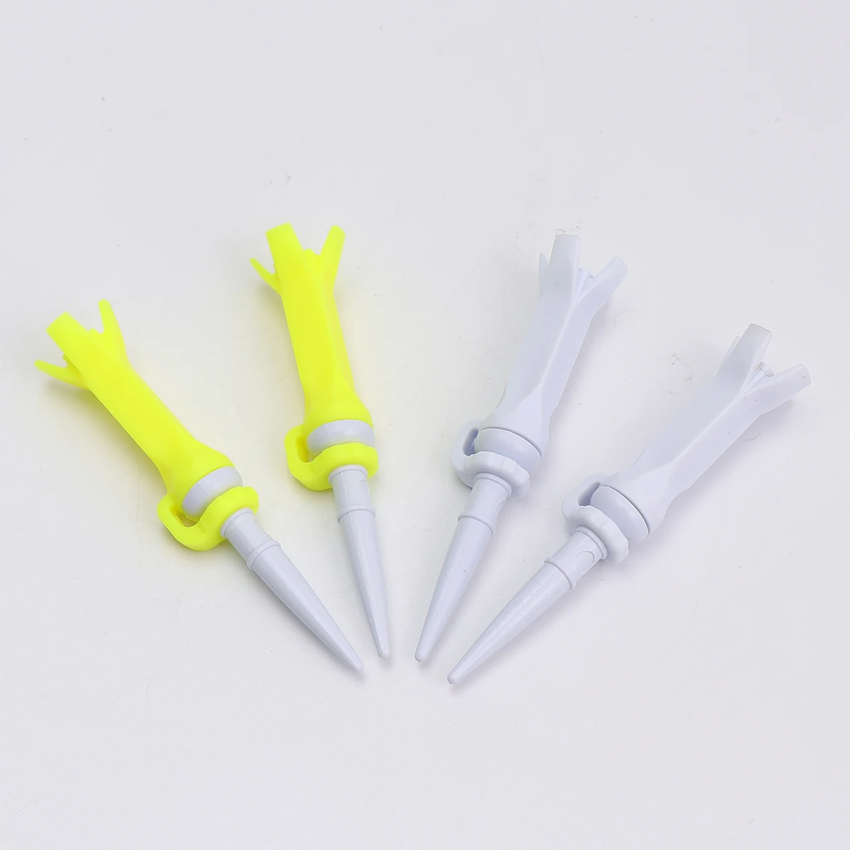 

4pcs Golf Tees Plastic Ball Nails Lightweight Durable Sports Training Equipment Accessories For Indoor Outdoor Practice Lovers