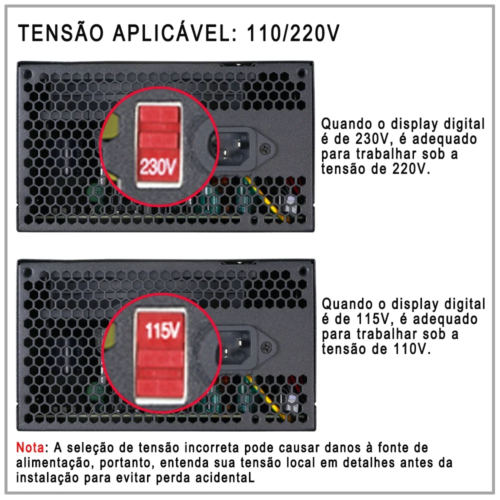 Imagem -02 - Max 600w Fonte de Alimentação 12v 24pin Iwongou Flex Atx pc Gamer Fonte 110v 220v 400w Fonte pc Ativo Pfc Gamesd600