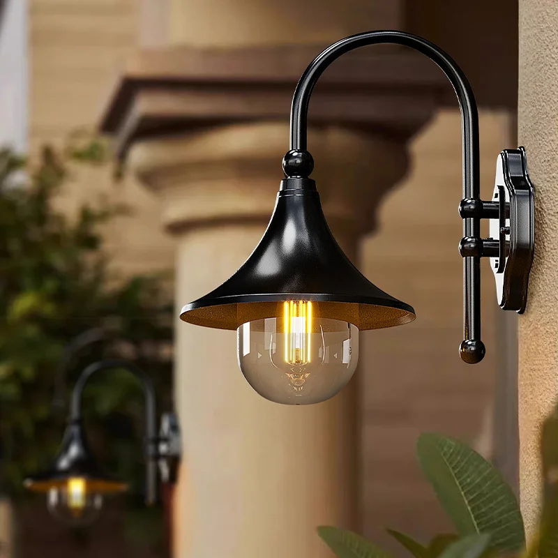 Outdoor Wall Lamp Waterproof Solar Energy Courtyard Balcony Exterior Wall Corridor Courtyard Garden Villa Entrance Room Exterior