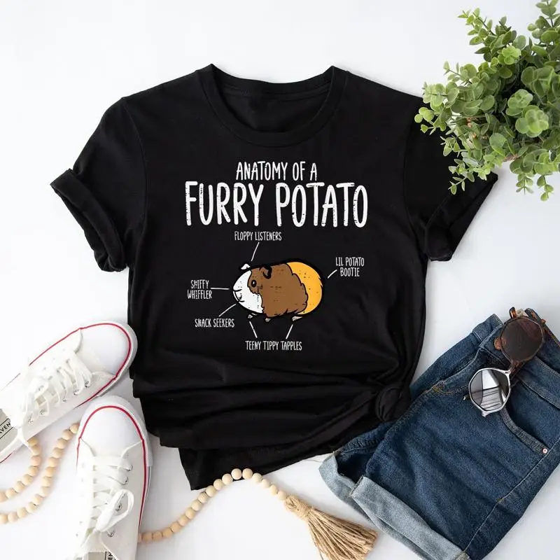 Guinea Pig Anatomy Of Furry Potato Funny Cavy Kids T Shirt