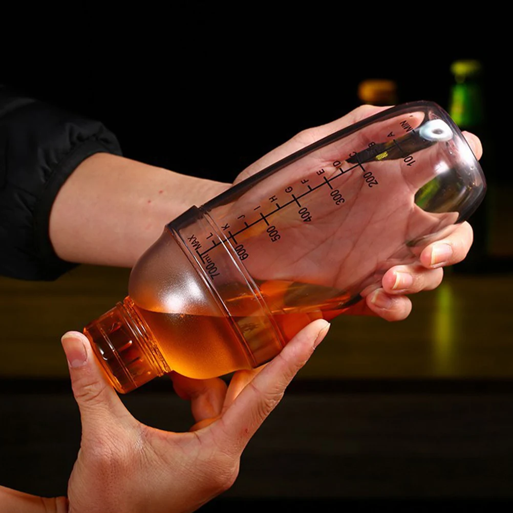 

Premium Cocktail Shaker Set Transparent Leakproof Multi-Function Portable Drink Mixer For Home Bar Tea Shop Bartenders