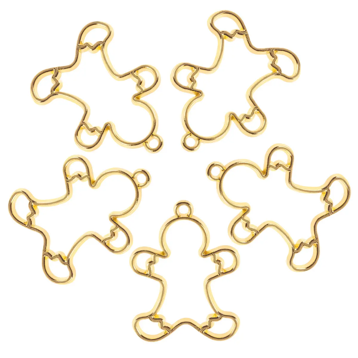 

10 шт. металлических заготовок для кулонов с открытым задним каркасом и толстым краем, для изготовления украшений своими руками, серия «Рождество», фурнитура из сплава