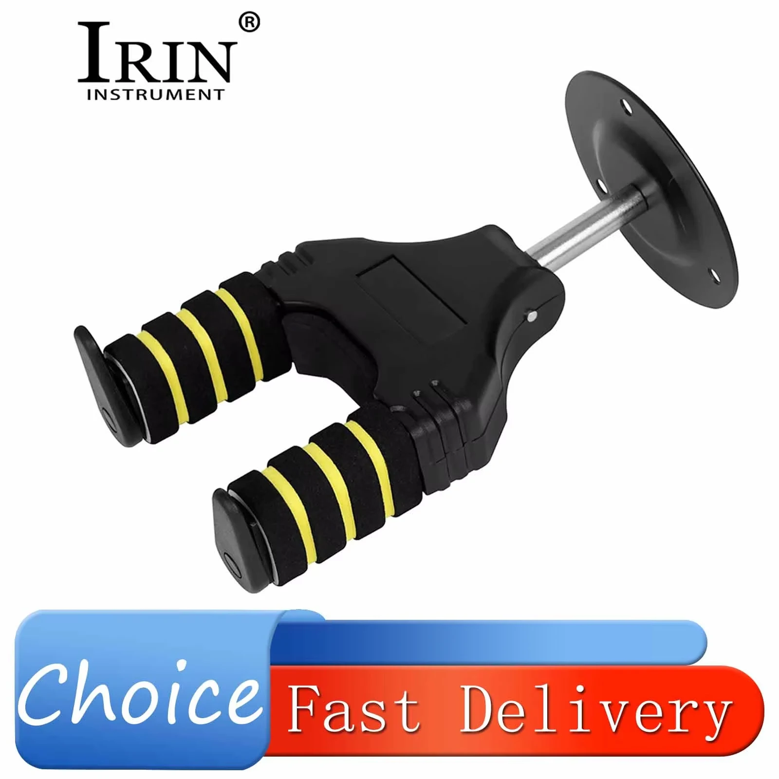 IRIN Guitar Wall Mount Stand Metal Round Base Gravity Self-Locking Wall Bracket for Guitar Violin Bass Ukulele Banjo Mandolin
