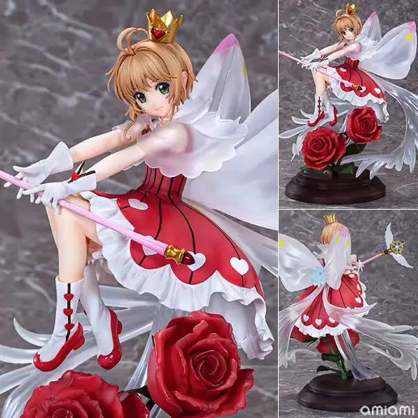 In Stock Original 1/7 KINOMOTO SAKURA Rose Anime Action Figures Toy Christmas For Child Gift