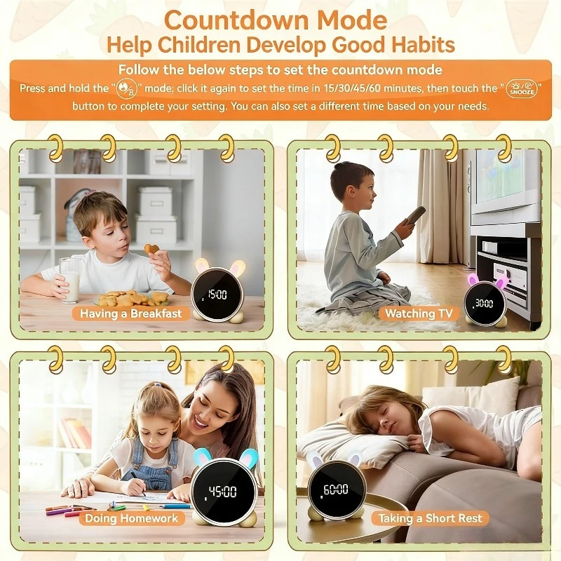 Kids Alarm Clock Ready to Rise - Sound Sleep Trainer Clock ulasan dan harga