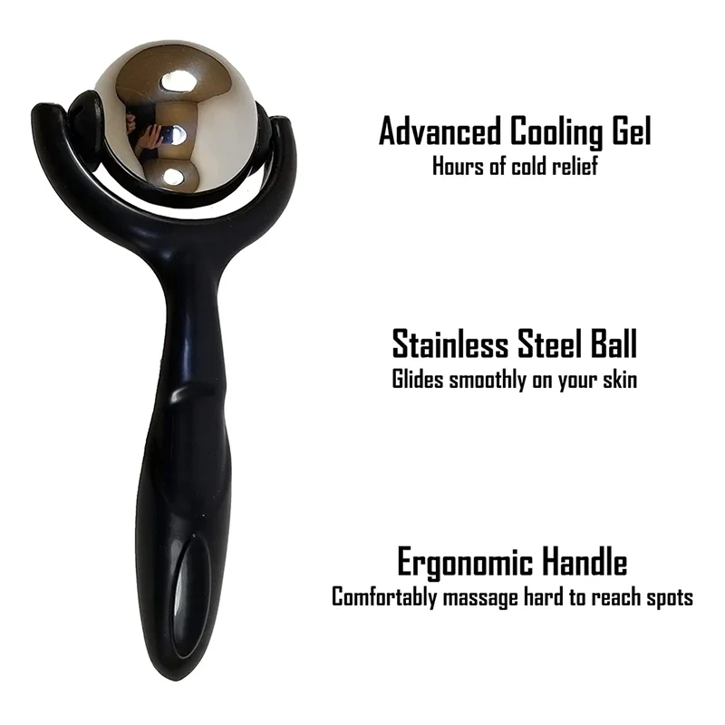 Stainless Steel Massage Ball Roller For Deep Tissue and Sore Muscle Relief of Stiffness Stress Body Neck Foot Plantar Fasciitis