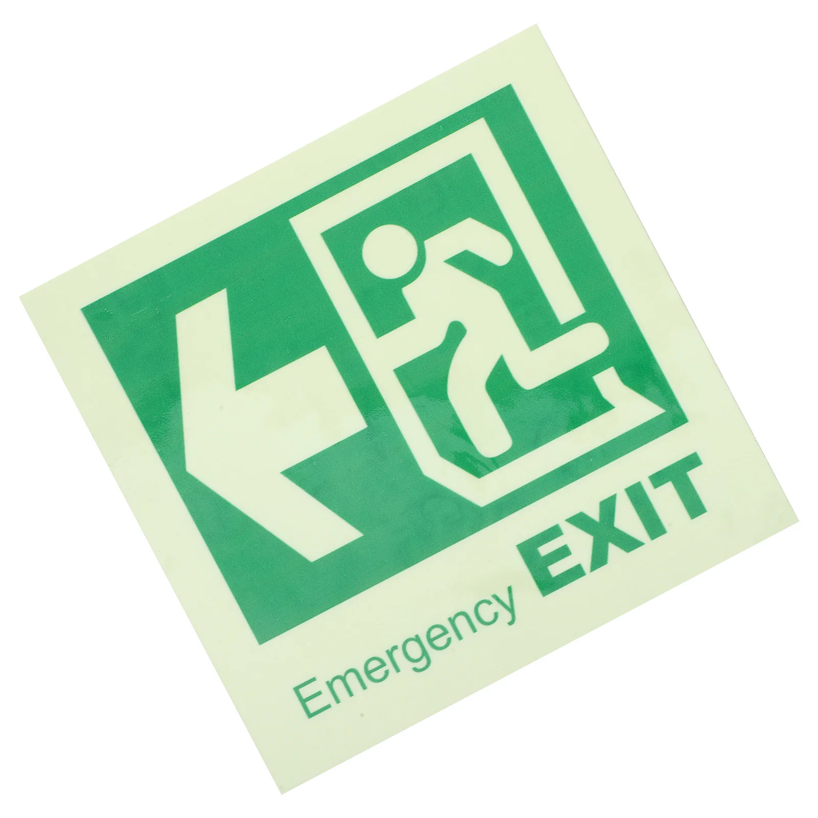 علامة خروج الطوارئ تتوهج في الظلام مضيئة مقاوم للماء دليل أرضية ذاتية اللصق لمراكز السوبر ماركت Cinemas القضبان خروج توهج #1