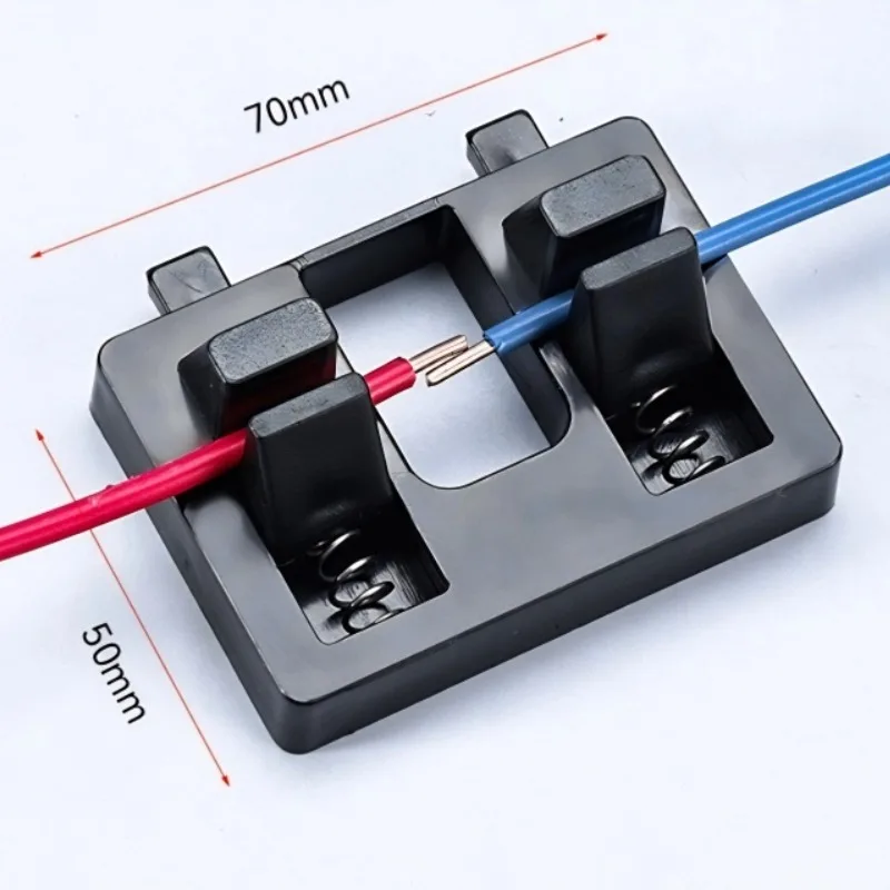 سلك لحام تركيبات حامل سلك لحام المضادة للانزلاق المشابك المزدوجة أداة لحام قابل للتعديل شفط قوس لحام قوي #6