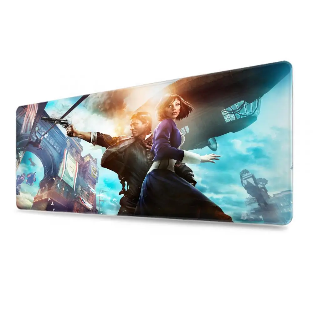 Bioshock-Mousepad HD personalizado para gamer, tapetes de mesa, tapete de mesa, antiderrapante, macio, laptop, desktop, mouse pad, XL, XXL