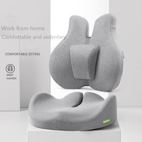 Memory Foam Office Chair Cushion Car Seat Support Waist Pillow Massage Lumbar Orthopedic Pillow Buttock Coccyx Cushion Back Pads