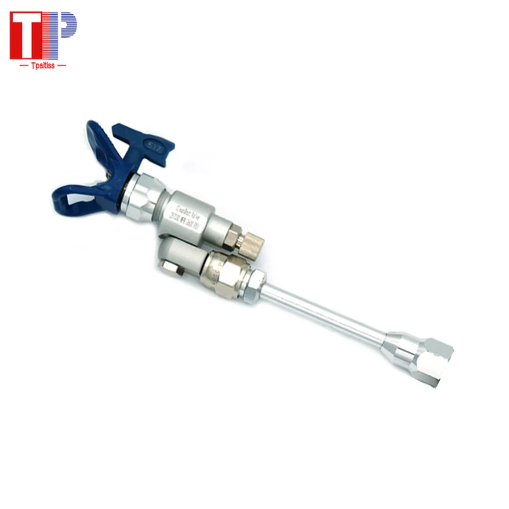 

Tpaitlss CleanShot ShutOff Valve Swivel Joint 287030 and Paint Gun Pole Extensions with 517 Tip for Titan Wagner airless machine