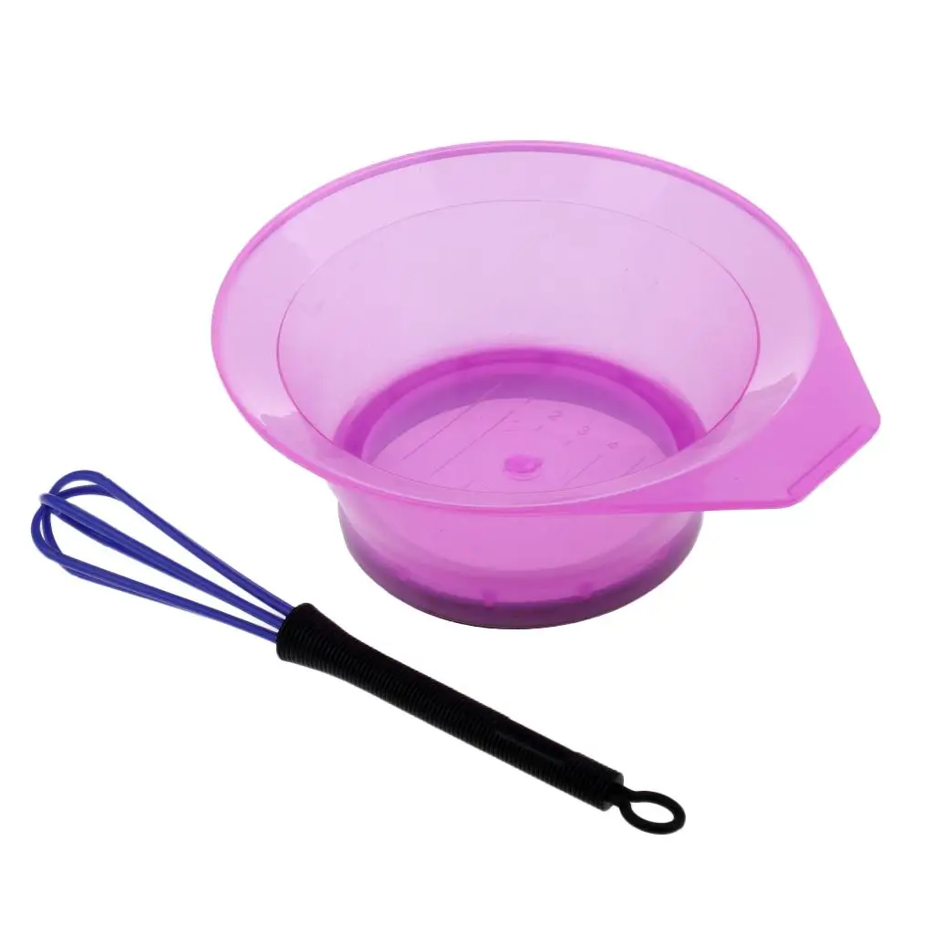 

NEW Hair Tint Bleach Tool DIY Dyeing Bowl Mixing Measuring Container With Hair