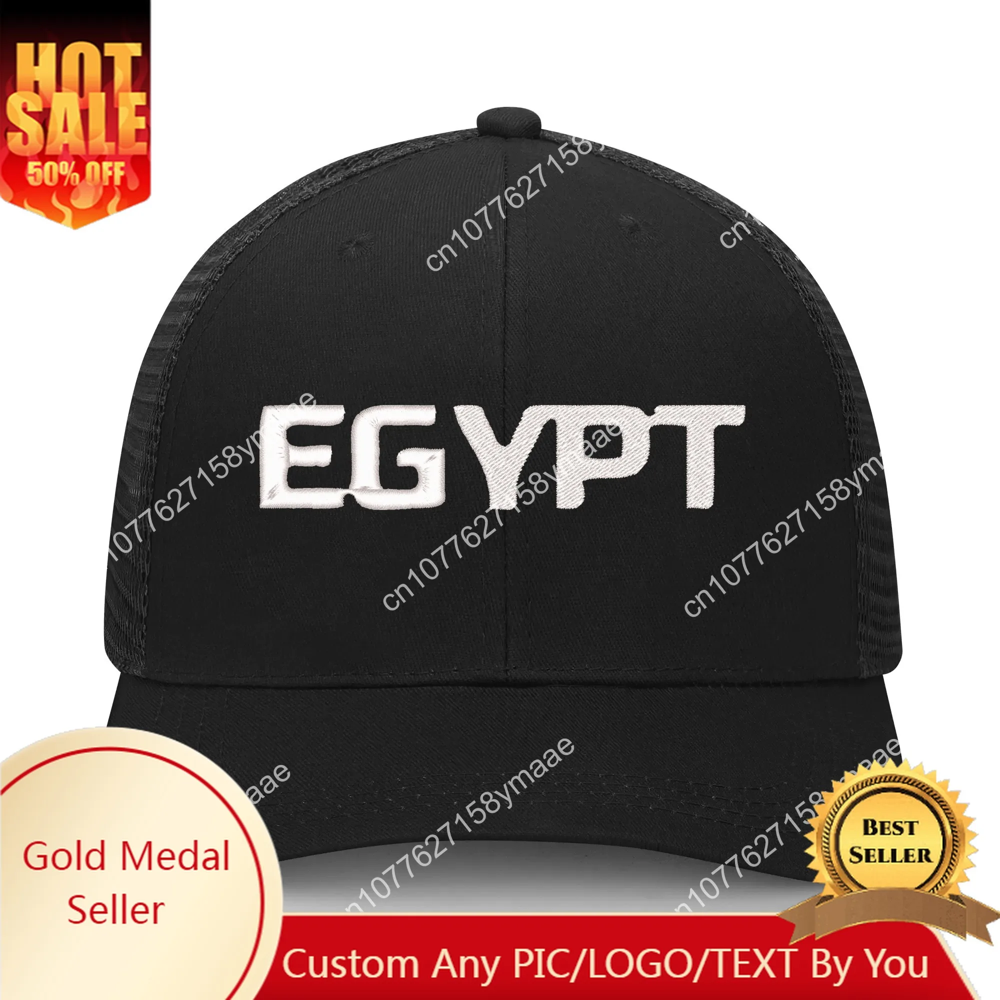 

Egypt Flag Embroidery Hat Mens Womens Sports Baseball Hat Breathable Mesh Summer Sun Visor Headwear Custom Made Caps Logo
