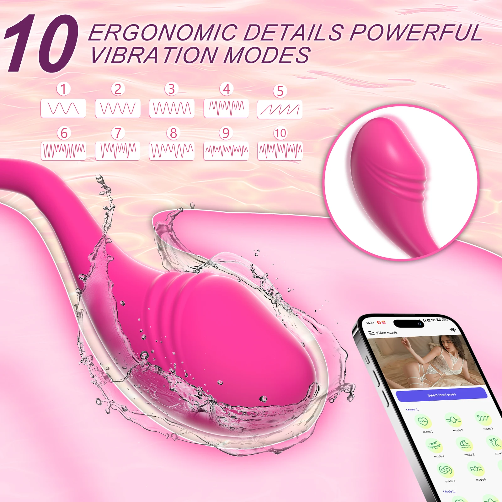 APP Bluetooth Vibrator Egg Control for Women Clitoris Stimulator G Spot Dildo Massager Vibrating Adult Sex Toys for Women