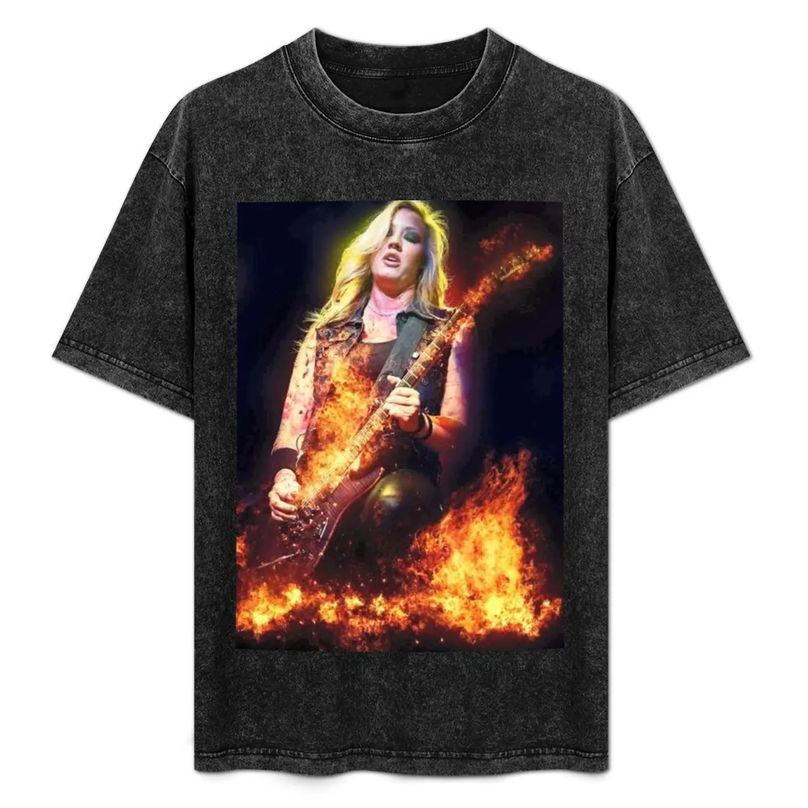 

Nita Strauss Is On Fire T-Shirt Minimal Art Print T-Shirt