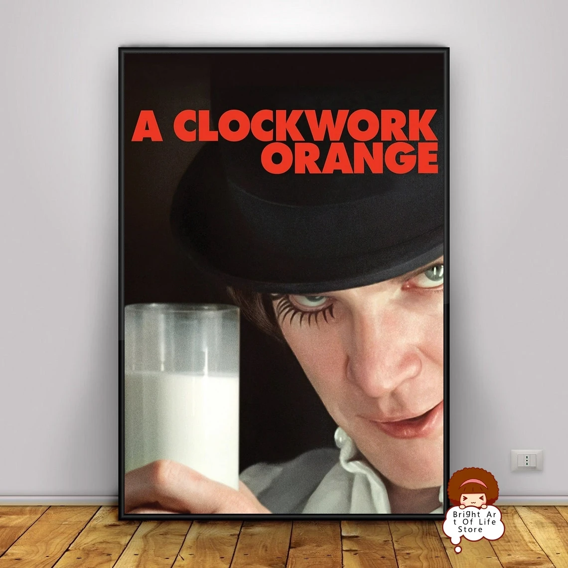 

A Clockwork Orange (1971) Movie Poster Classic Art Photo Canvas Print Home Decor Wall Art (Unframed)