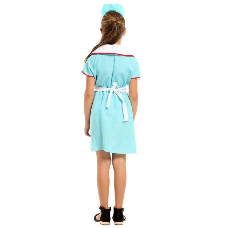 أفضل فستان ممرضة الوظيفي للأطفال ملابس يوم الوظيفي ممرضات غانا أزياء تنكرية للممرضات الصغيرة المحبة #6
