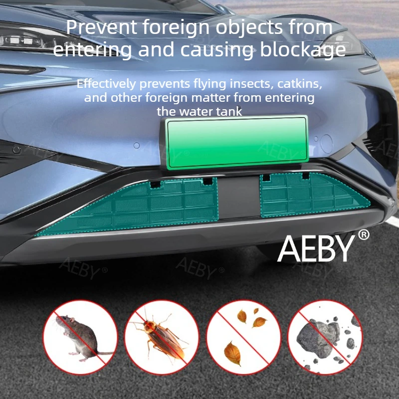 For BYD Sealion 7 2024 Car Front Grill Insect Screen,Grill Mesh Bug Screen,Anti-Stone Filter Guard,Clip-on insect net,radiating view 3