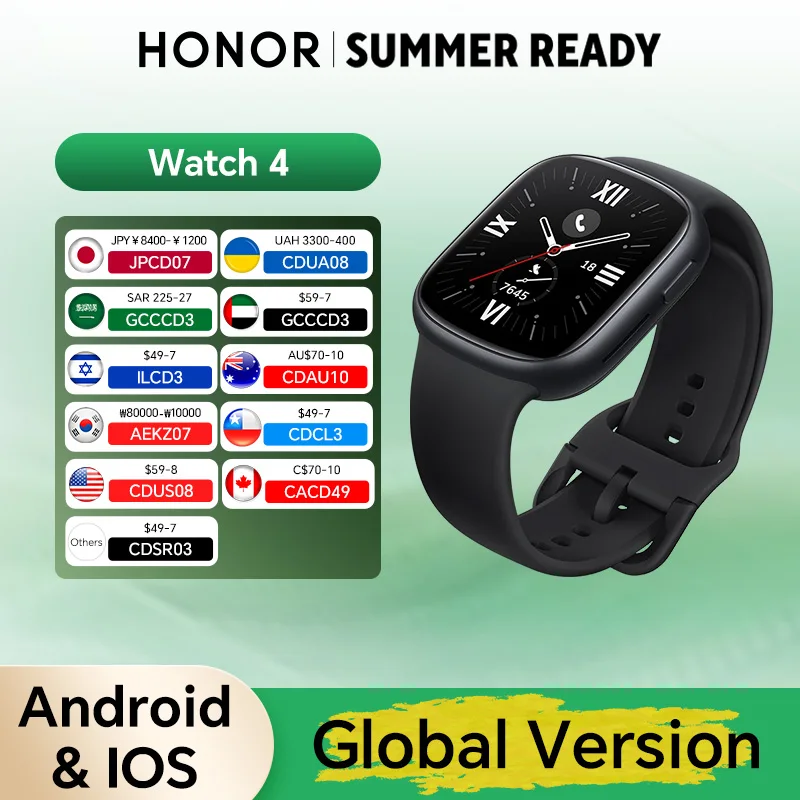 Honor Watch 4 Smartwatch With 1.75'' AMOLED Heart Rate Sleep