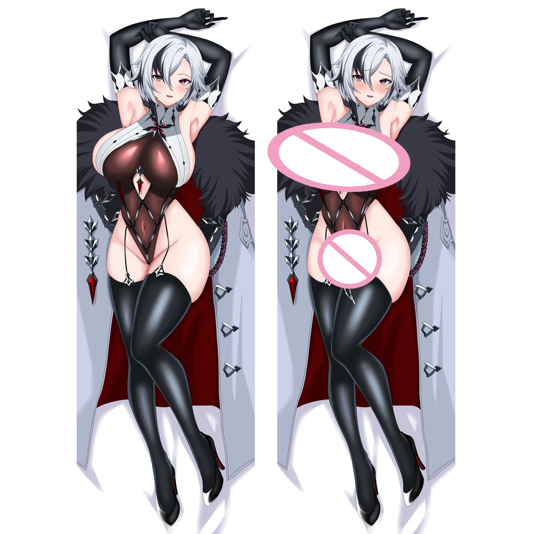 

Genshin Impact Arlecchino Dakimakura, подушка для обнимания тела, искусственная аниме, наволочка, рождественские подарки