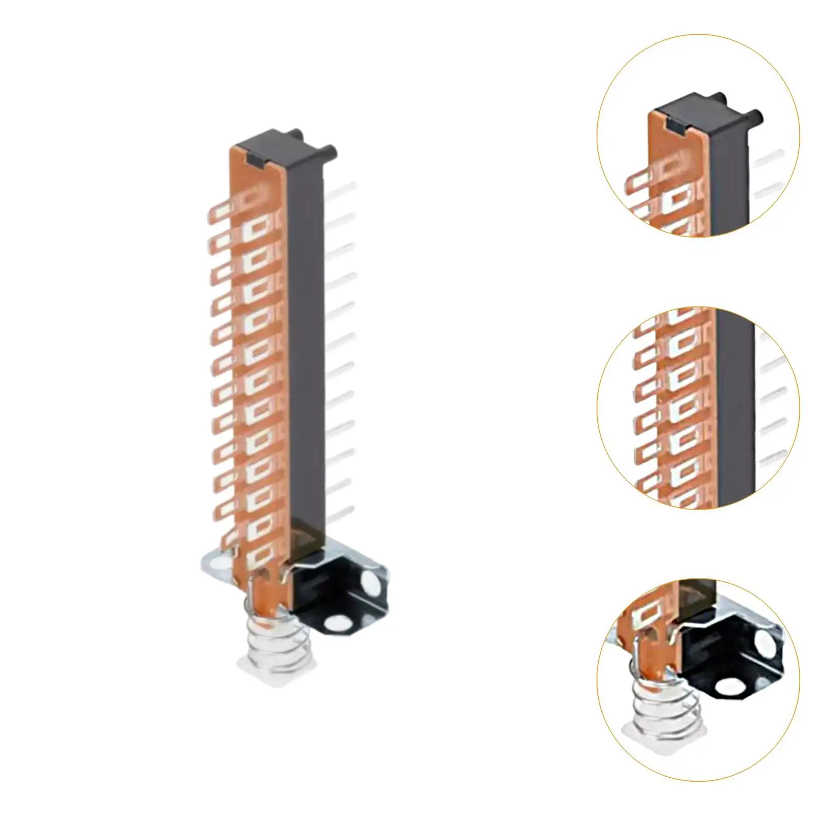 Mini Push Button Switch 8 Pole 24 Pin Through Hole Switch for Electronics and Home Appliance Replacement