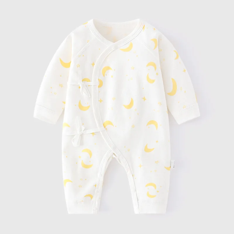 

0-6M Newborn Baby Underwear Romper Boy Jumpsuit Infant Girl Overalls Four Season Baby Tracksuit Sleepwear Toddler Climbing A762