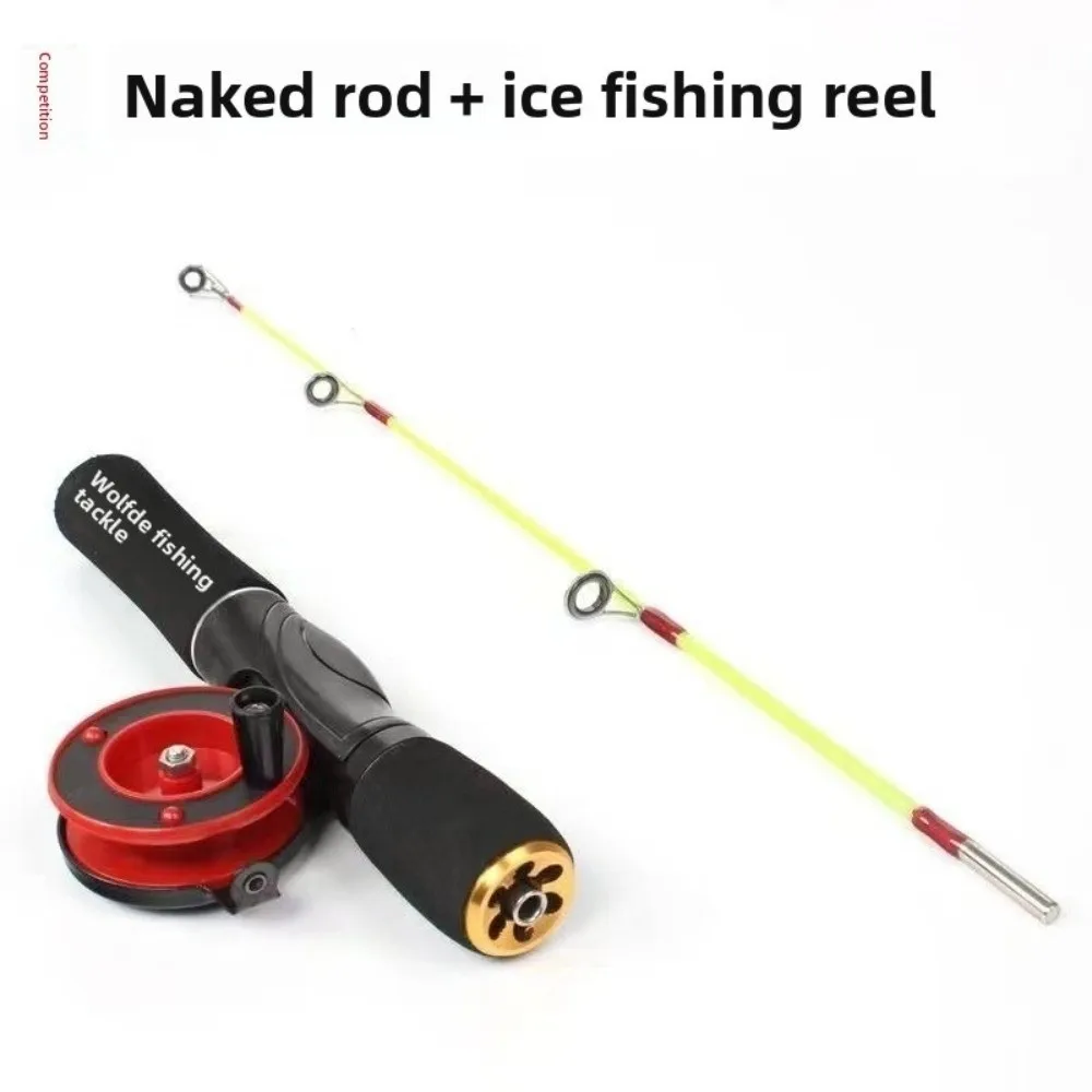Retractable Ice Fishing Rods Carbon Material 60cm Length Ice Fishing Pen Pole 80cm Length 70cm Length Ice Fishing Rod Set
