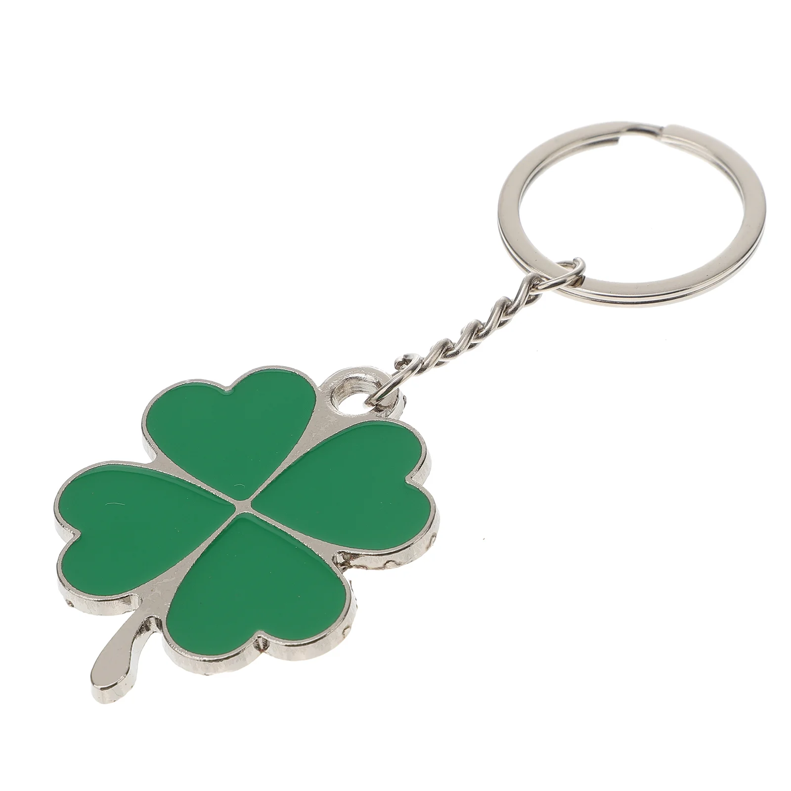 Key Fobs Holder Four Leaf Shamrock Keyring Chain StPatrick Day Gift Man