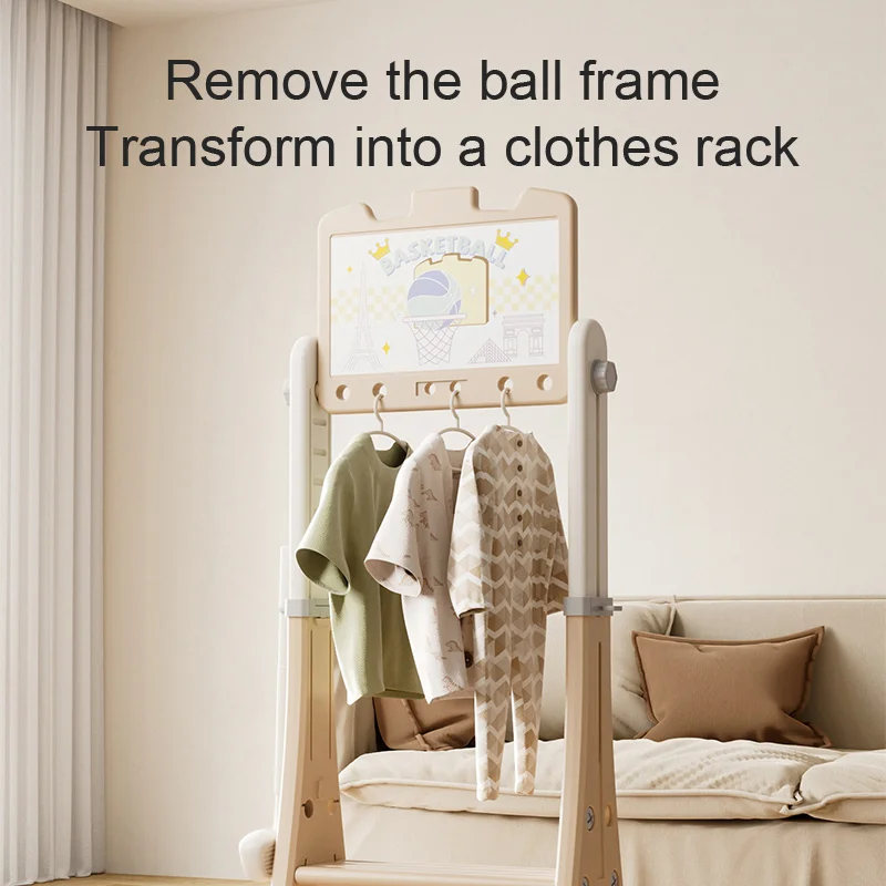 室内用ゲーム キッズバスケットボールスタンド 幼児用 カスタム調整可能 子供用リムフレームラック ポータブルミニおもちゃ リングフープ ボードボール付き