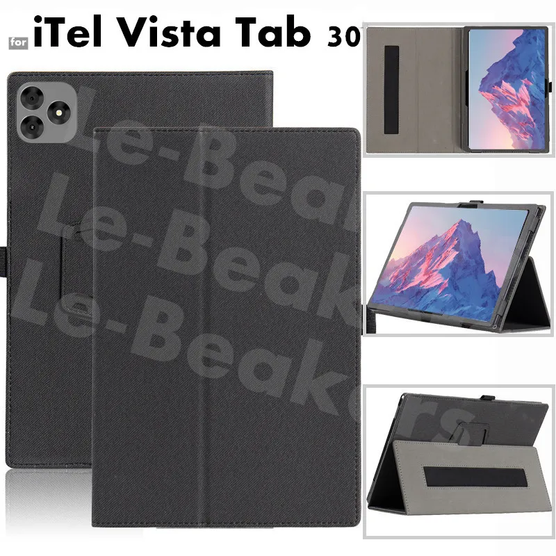 dla iTel Vista Tab 30 11 cali Pokrowiec Flip Magentic Składany skórzany stojak Pełne etui ochronne z uchwytem na rękę
