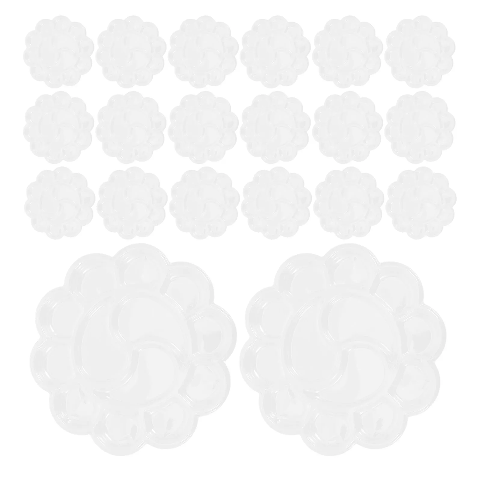 60 Pcs Artist Watercolor Paint Tools Palettes Pallets Bulk Oil Painting Mixing for