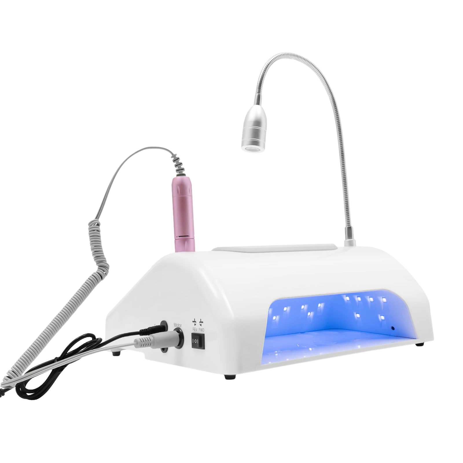 

Nail Machine Electric Nail Drill with Dual 40W Fans Dust Collector, Professional Nail Drill Machine with Removable Filter
