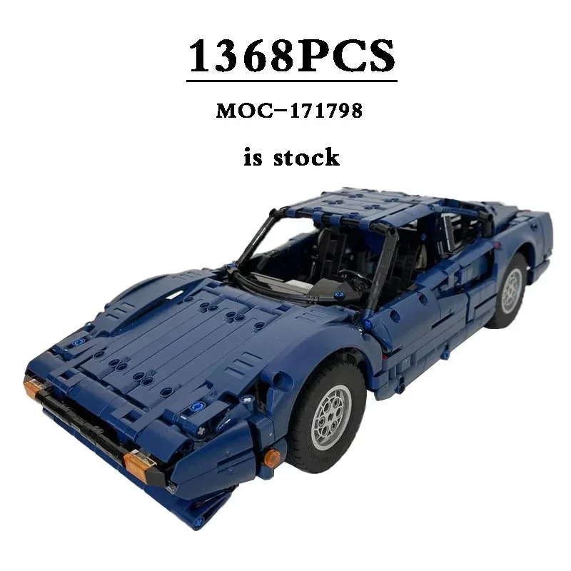 

Racing MOC-171798•308GTB-42154 B Model Sports Car Building Block Toy 1367 Parts Kids Fun Toys Birthday Gift Christmas Gift