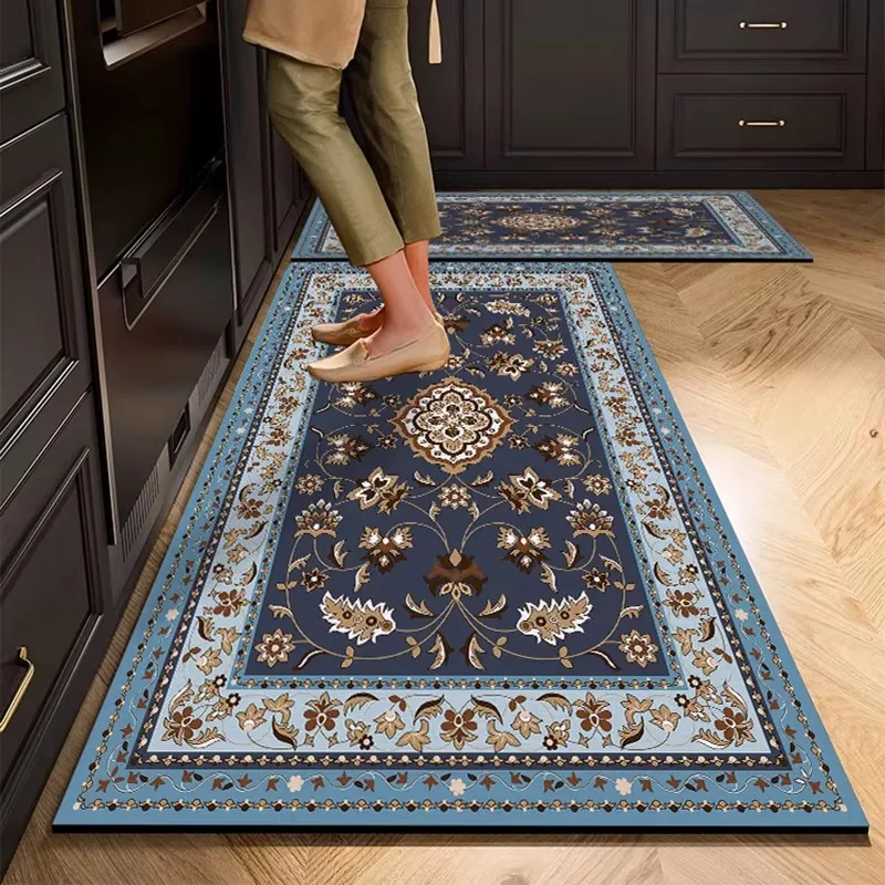 Kitchen Carpet Super Absorbent Rug Diatom Mud Mat Long American Style Non-slip Carpets Home Decoration Rugs Alfombras De Cocina