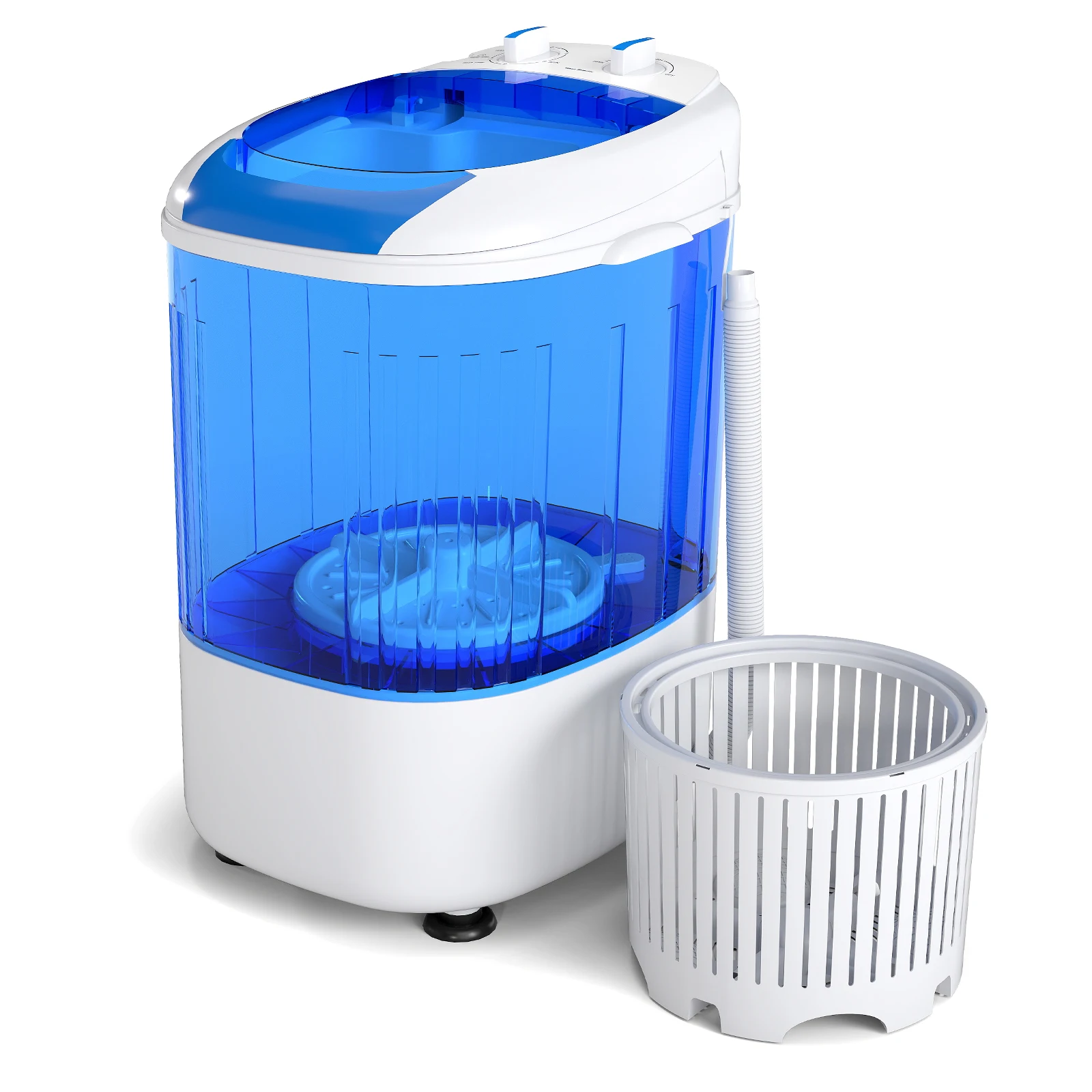 

Portable Washing Machine 5. 5 lbs Mini Top Load Washer w/ Removable Spin-Dry Tub