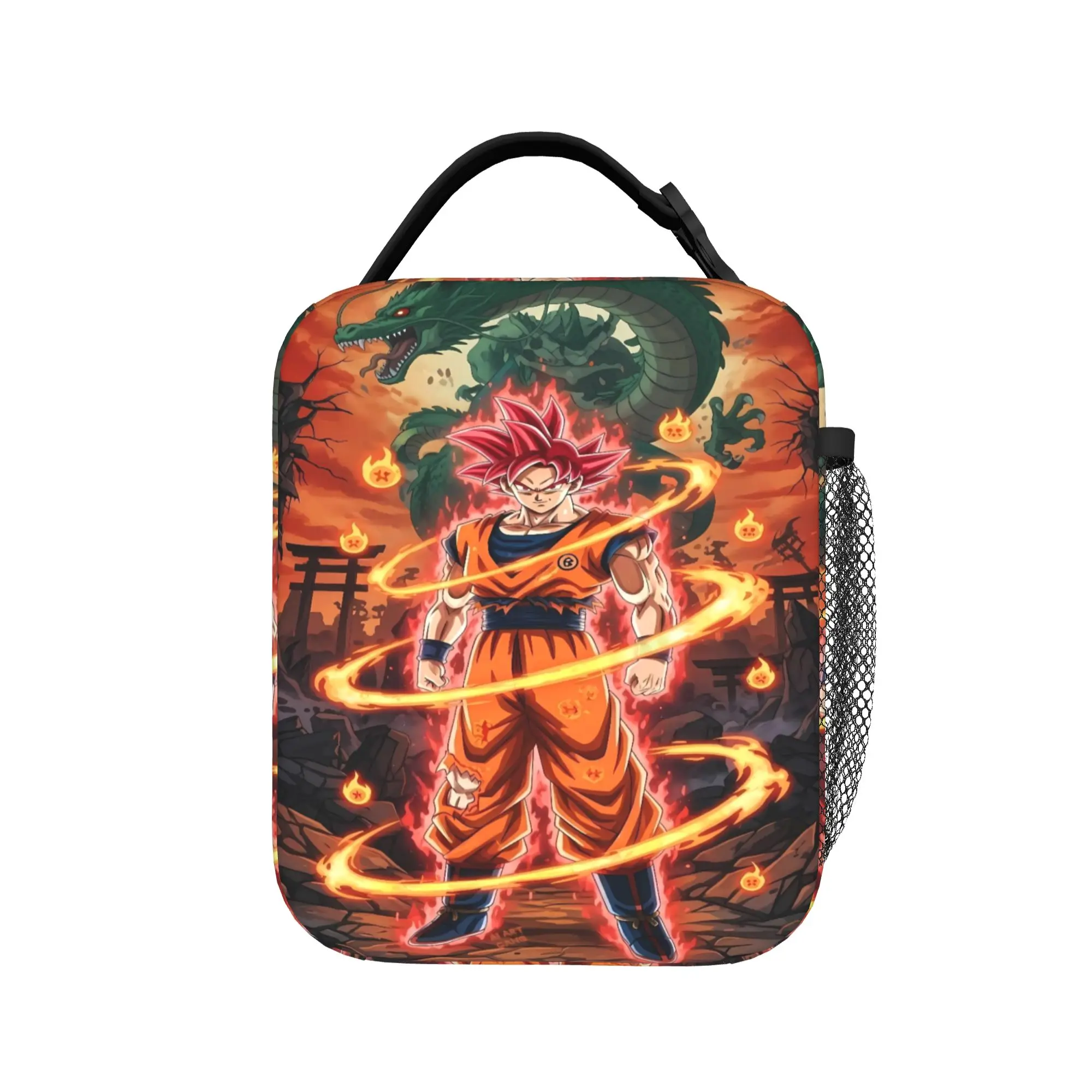 Dragons Ball Anime Song Goku Lunch Bag For Child  Print Travel Lunch Box Casual Portable Oxford Cooler Bag Back To School