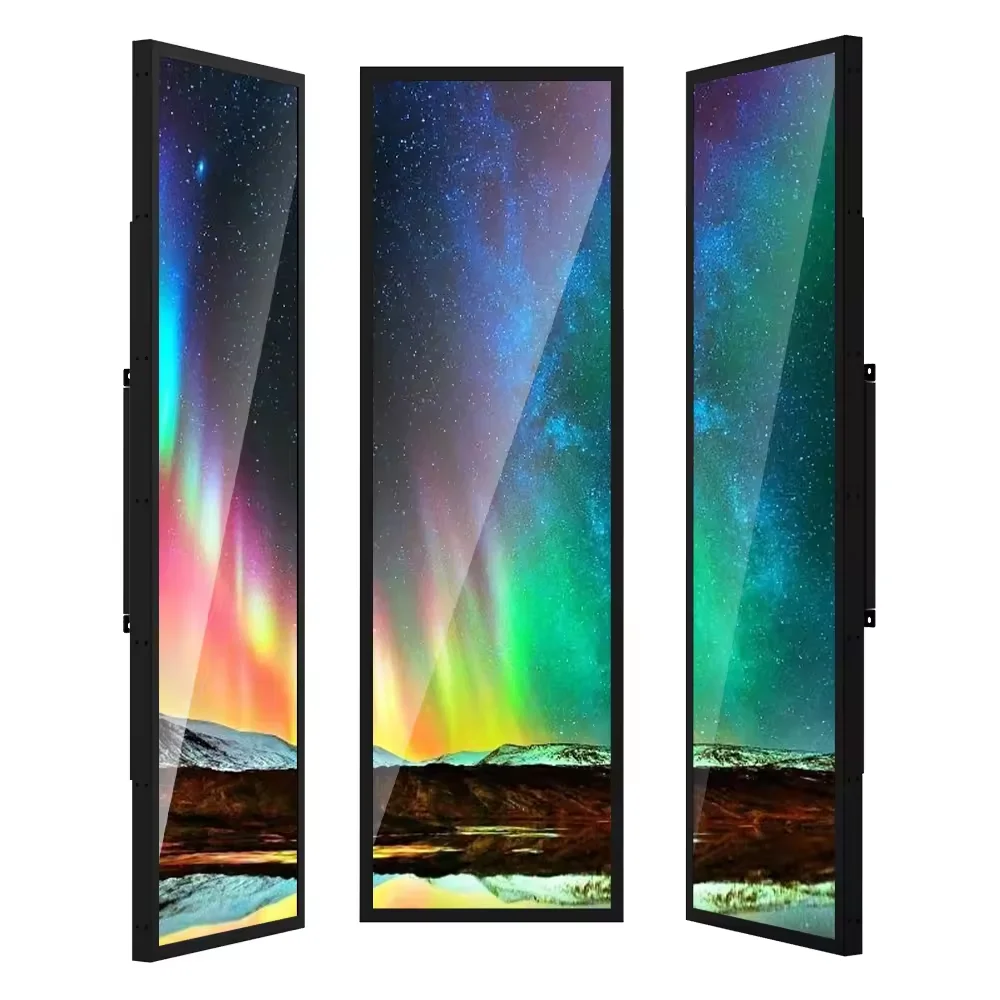 58.4 ''58 بوصة الإعلان تمتد بار TFT LCD واسعة جدا واسعة حافة العرض لشاشات عرض Led سوبر ماركت الإعلان