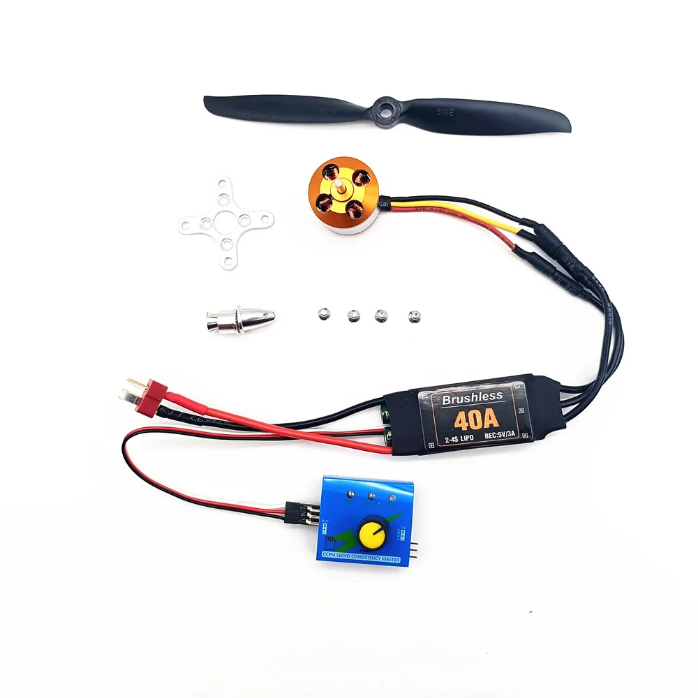 Brushless Motor A2212 1400KV 2200KV 30A 40A ESC 6040 8060 Propeller for RC Fixed Wing Helicopte Violent small fan su27 kt