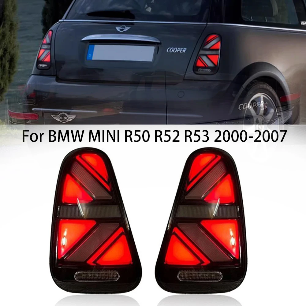 Car LED Taillight Tail Light For Mini Cooper R50 R52 R53 2000-07 Rear Running Light + Brake Lamp + Reverse + Dynamic Turn Signal