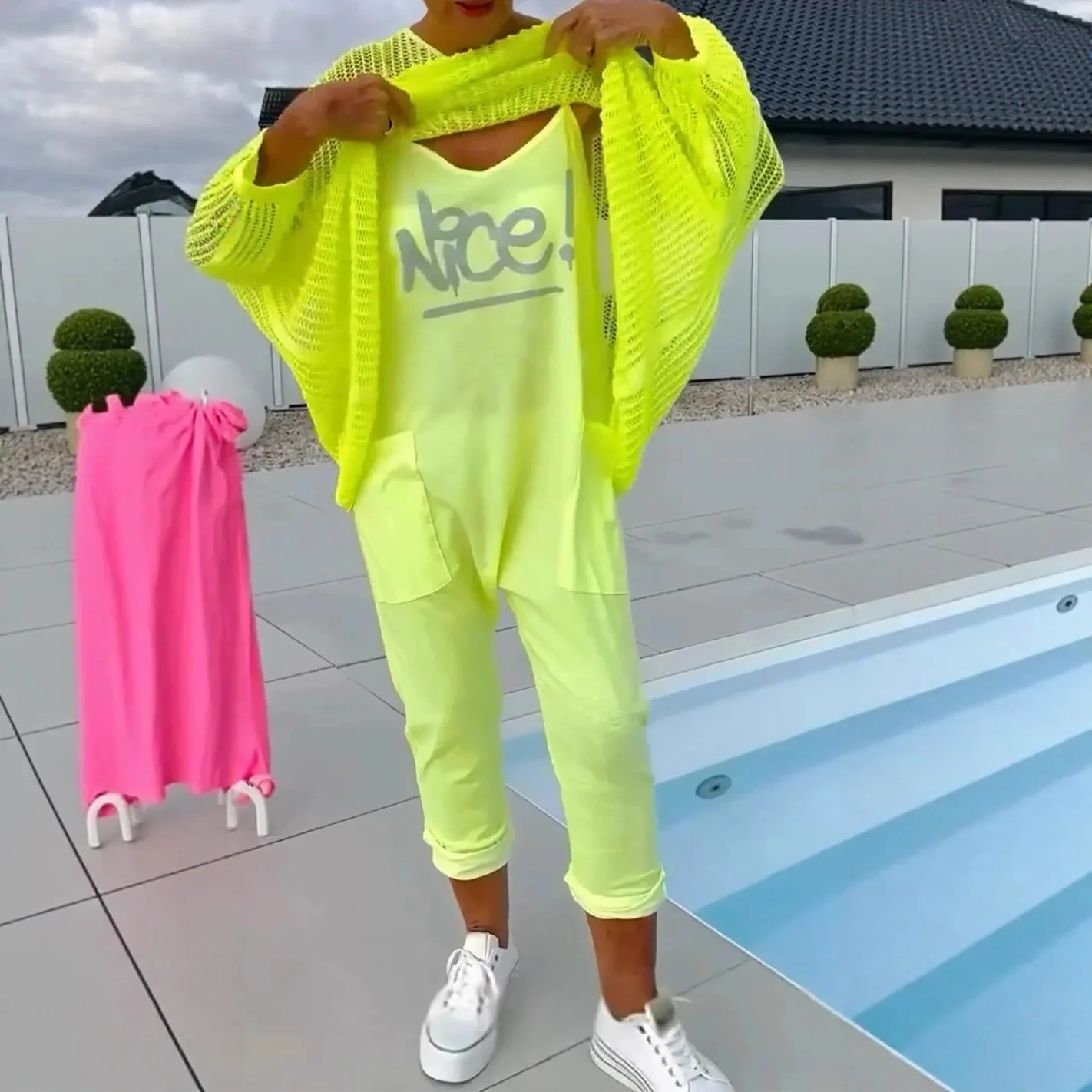 

Повседневные свободные топы с вырезами + комбинезоны, комплекты из двух предметов, женские летние пляжные праздничные халаты и комбинезон-спагетти, наряды