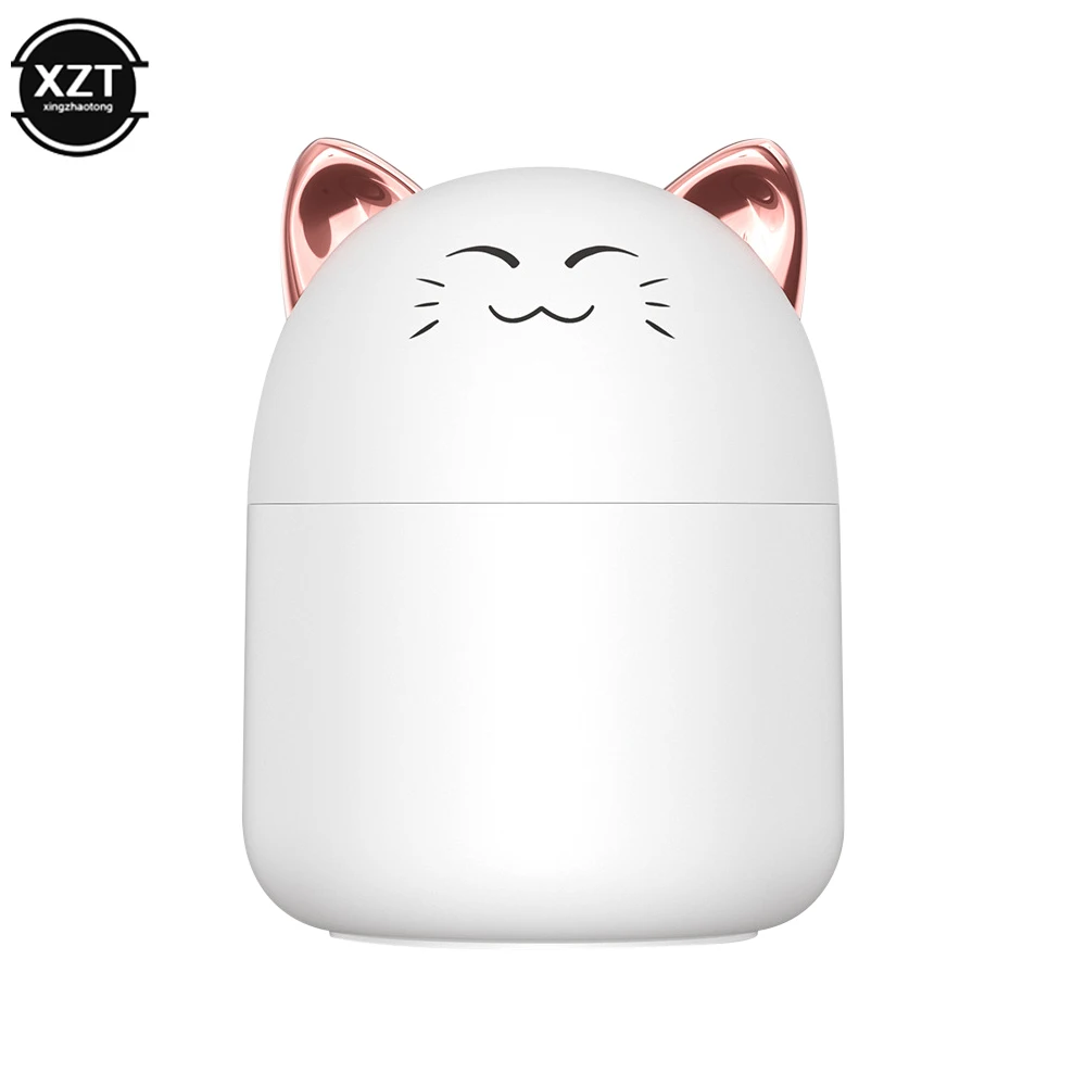 New Cute Pet Pattern Portable Air Humidifier With Colorful Atmosphere Light Home Bedroom Aroma Diffuser