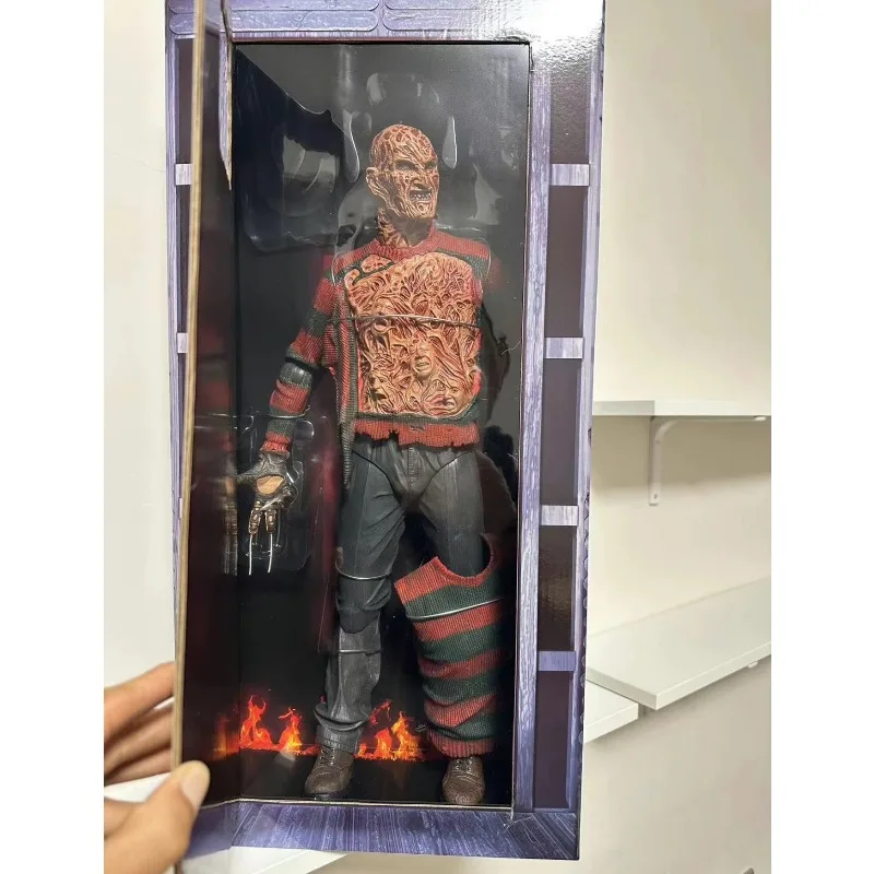 1/4 Nightmare Ghost Street Fredy Revenge Bewegliche Gelenk Action Figure 45 cm Teufel Austauschbare Trägt Modell Spielzeug Sammeln Ornamente