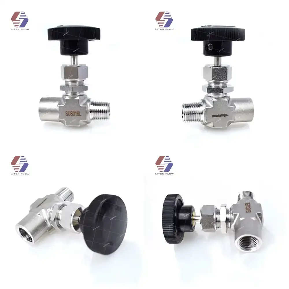 

1/4 "MNPT X 1/4" FNPT 6000PSI In-Line SS316 Valve
