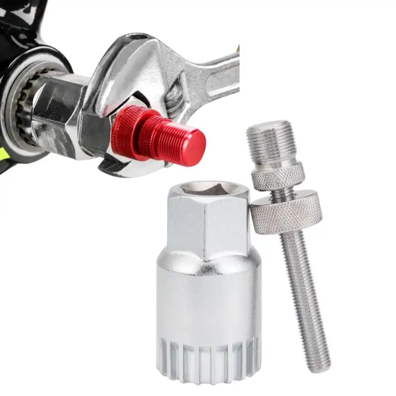 1/2Pcs Bike Bottom Bracket Tool With Anti‑Drop Device Crank Puller Remover 20Teeth Anti-Slip Tool Bicycle Bottom Bracket Remover