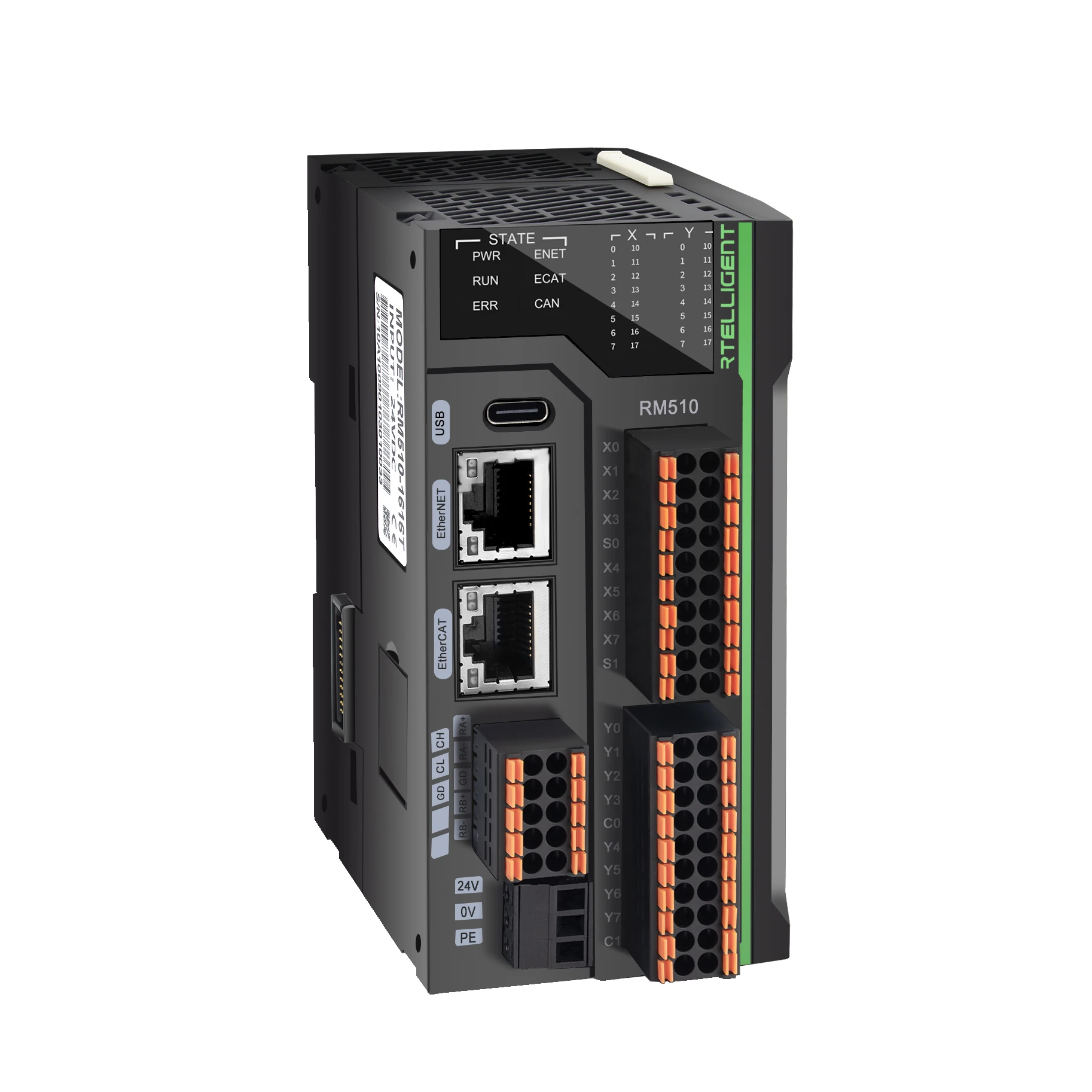RX RM Series RX8U-32MT RM510 Industrial Compatible With FX3U Temperature Network Port Pulse 8-axis 16 Points PLC Controller