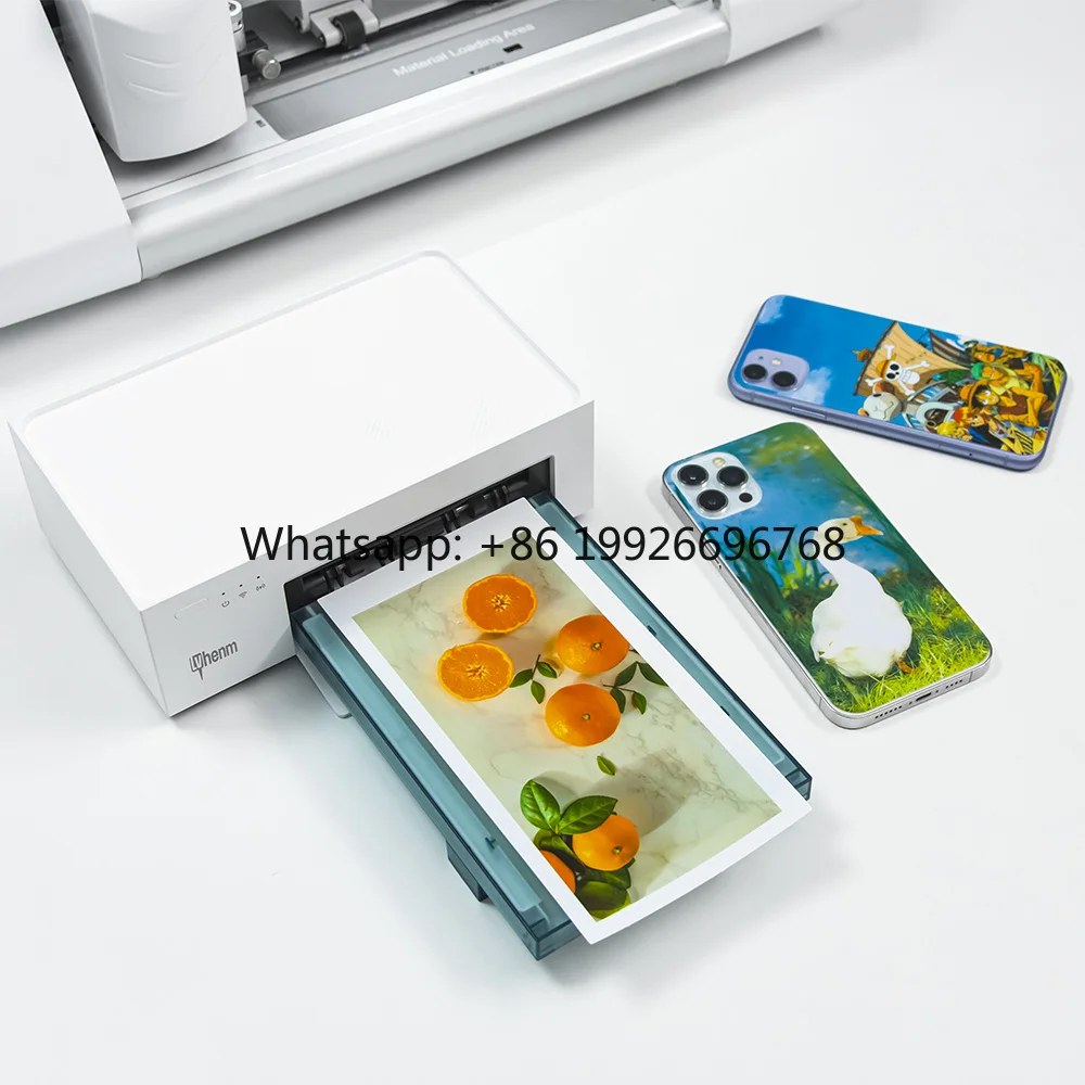 Mini Pocket Photo DIY Mobile Phone Skin Printer for Hydrogel Film Screen Protector Cutting s